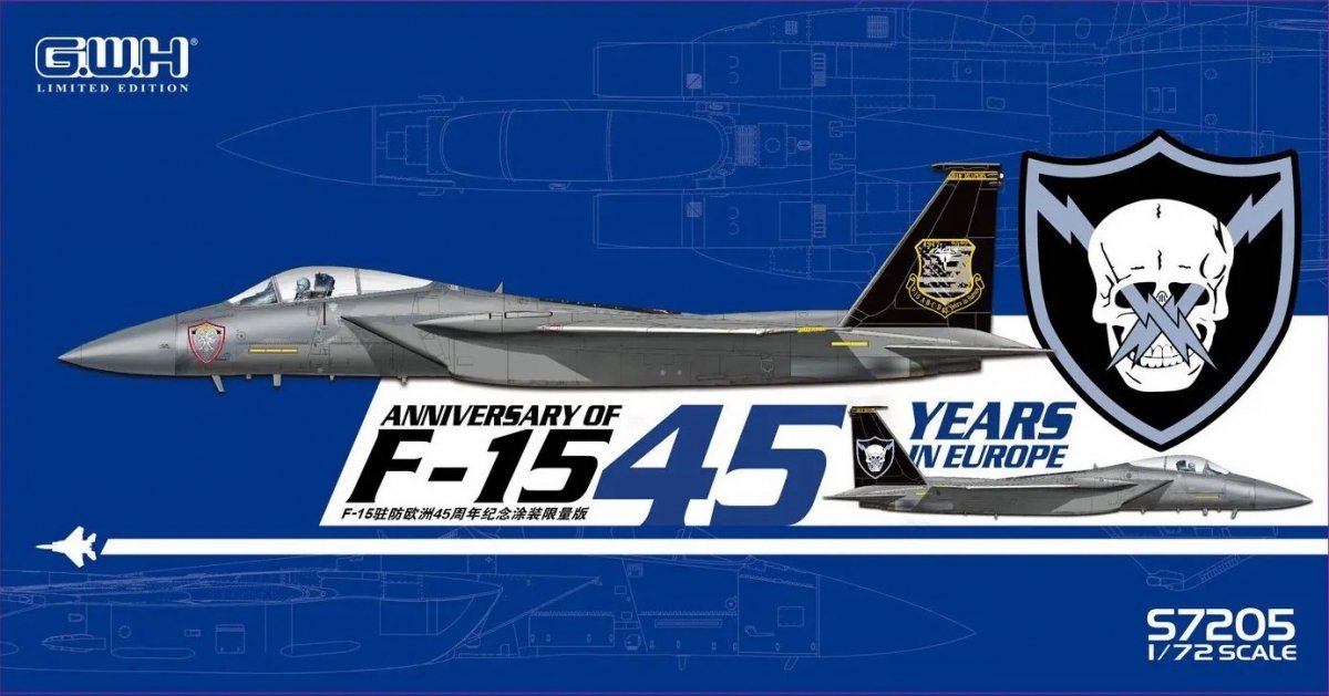 Great Wall Hobby S7205 Anniversery of F-15C Eagle Limited Edition - &amp;quot;45 Years in Europe&amp;quot; 1/72