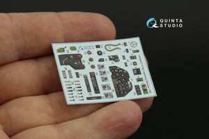 Quinta Studio QD48327 P-38J 3D-Printed &amp;amp; coloured Interior on decal paper (Tamiya) 1/48 – imagen 7