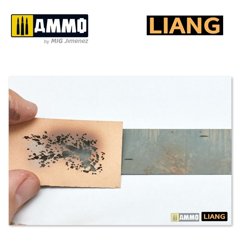 Liang 0003 Splashes Mud Effects Airbrush Stencils – Bild 3