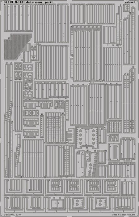 Eduard 36129 M-1131 slat armour 1/35 Trumpeter – zdjęcie 2