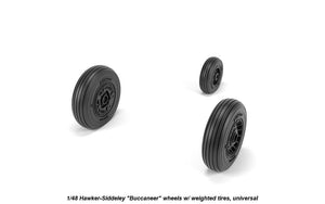 Armory Models AW48409 Hawker-Siddeley Buccaneer wheels w/ weighted tires 1/48 – immagine 2