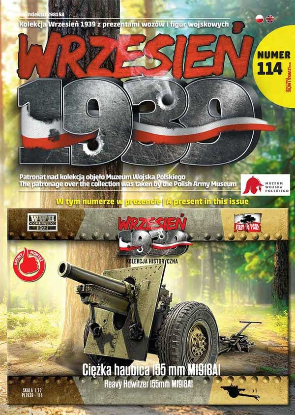 Premier à combattre PL114 Obusier lourd 155 mm M1918A1 1/72 