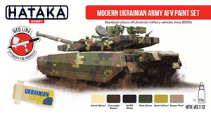Hataka HTK-AS112 Modern Ukrainian Army AFV paint set 6x17 ml – Bild 2