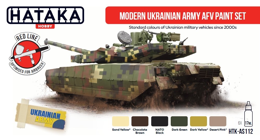 Hataka HTK-AS112 Modern Ukrainian Army AFV paint set 6x17 ml – Bild 2