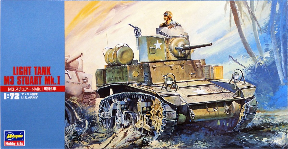 Hasegawa MT03 Char léger M3 Stuart Mk.I (1/72)