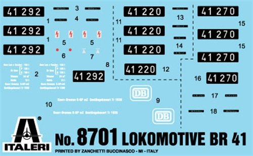 Italeri 8701 Lokomotive BR41 1/87 – immagine 5