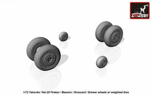 Roues du Yakovlev Yak-28 avec pneus lestés, Armory Models AW72047, échelle 1/72 – image 4