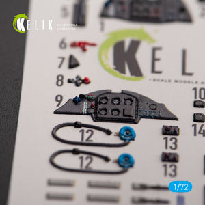 KELIK K72145 Me 163 B/S Komet - interior 3D decals for Hobby 2000/Academy kit 1/72 – image 5