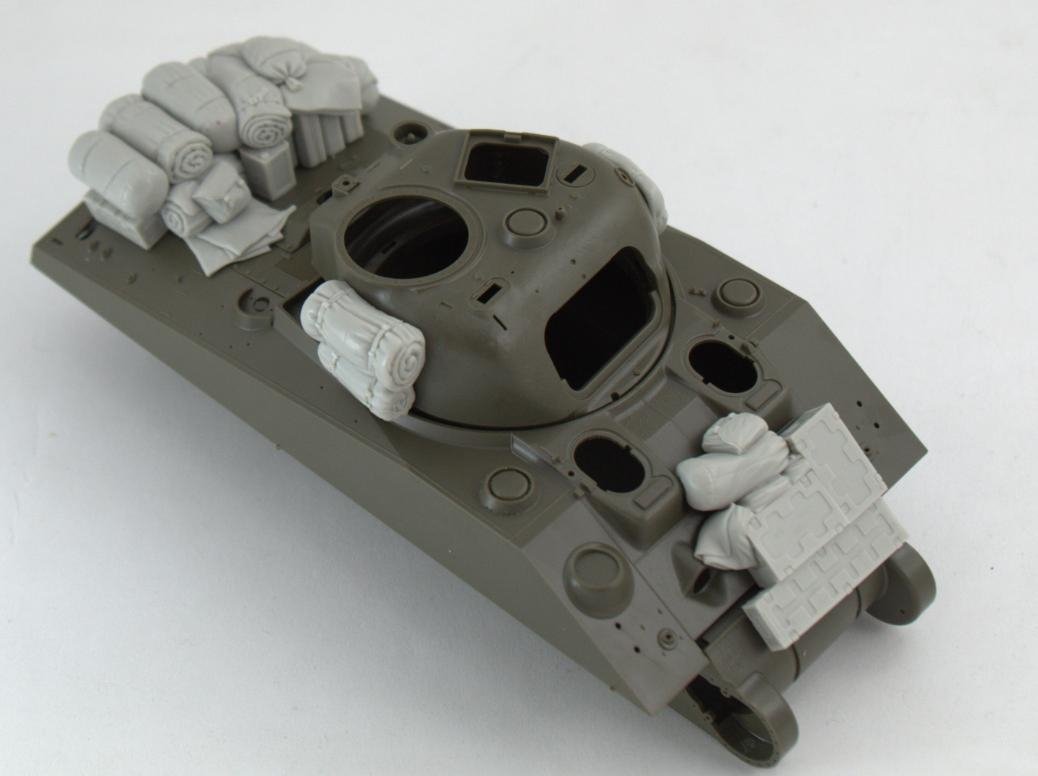 Ensemble de rangement Panzer Art RE35-479 pour M4 « Sherman » (Armée britannique) 1/35