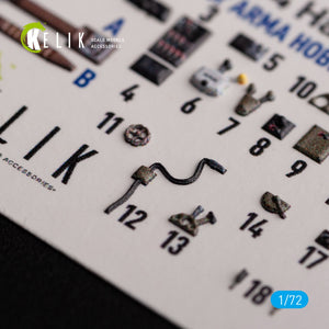 KELIK K72134 Ki-84 Hayate - interior 3D decals for Arma Hobby kit 1/72 – zdjęcie 6