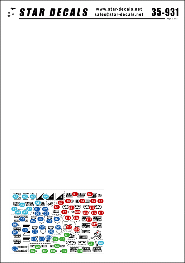 Star Decals 35-931 US Paras in Vietnam 1/35 – Bild 2