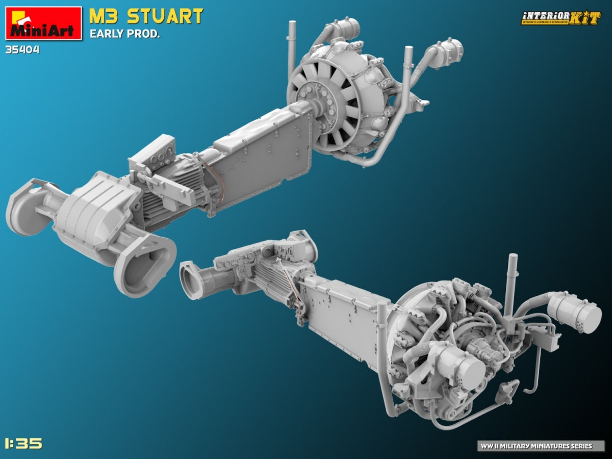 MiniArt 35404 M3 STUART EARLY PROD. INTERIOR KIT 1/35 – zdjęcie 16