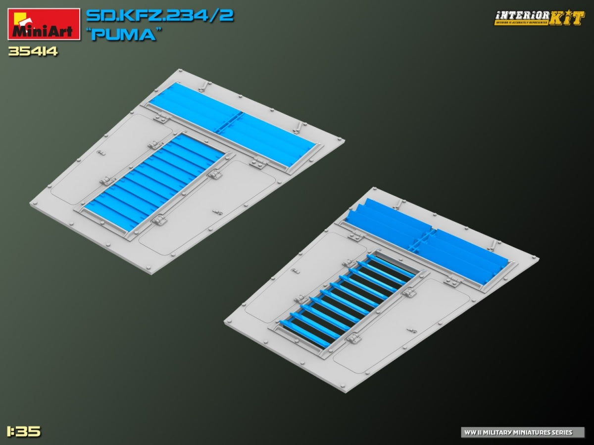 MiniArt 35414 Sd.Kfz. 234/2 PUMA. INTERIOR KIT 1/35 – Bild 30