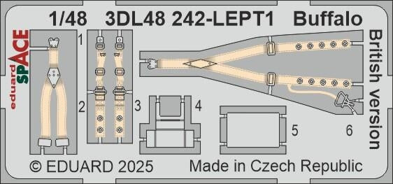 Eduard 3DL48242 Buffalo British version SPACE TAMIYA 1/48