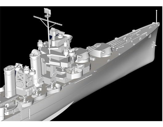 Trumpeter 05745 USS TUSCALOOSA CA-37 1/700 – Bild 5