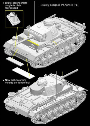 Cyber Hobby 6616 Sd.Kfz.141/3 Pz.Kpfw.III (FL) 1/35 – zdjęcie 4