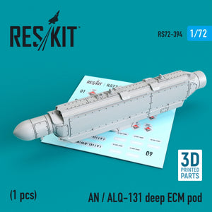RESKIT RS72-0394 AN / ALQ-131 POD ECM PROFONDE (IMPRIMÉE EN 3D) 1/72