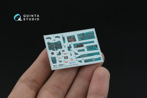 Quinta Studio QD+48552 MiG-21R (green cockpit panels) 3D-Printed &amp;amp; colored Interior on decal paper (Eduard) (with 3D-printed resin parts) 1/48 – image 3