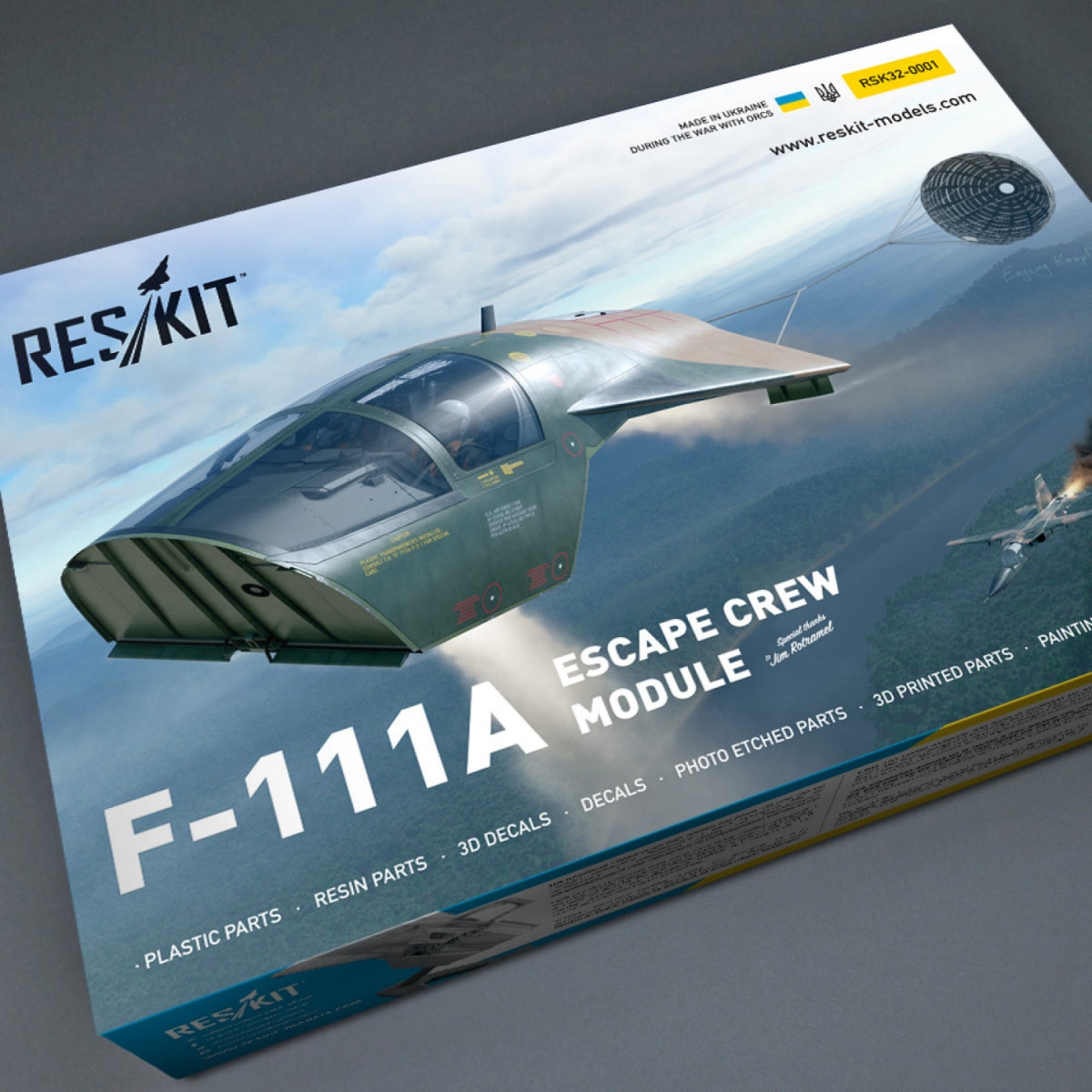 RESKIT RSK32-0001 F-111A Escape Pod (Crew Module) resin model kit 1/32