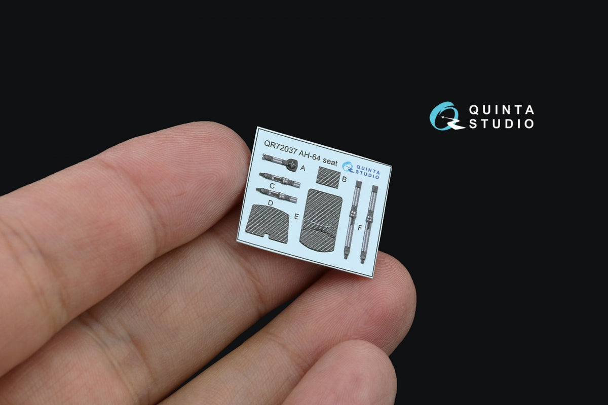 Quinta Studio QD72149 AH-64D late/AH-64E 3D-Printed coloured Interior on decal paper (Academy) 1/72 – imagen 7