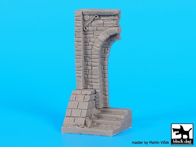 Black Dog D35072 Ruined entrance with stairs base 1/35 – zdjęcie 6