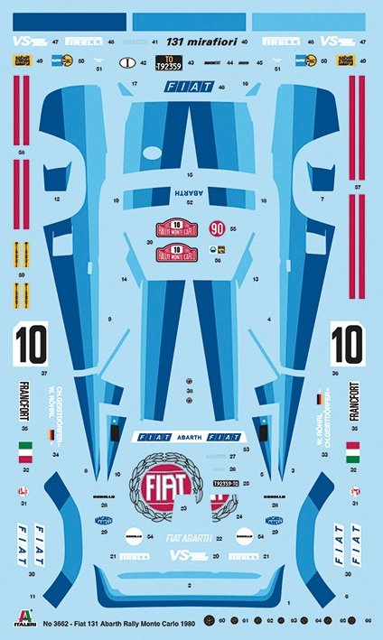 Italeri 3662 FIAT 131 Abarth Rally 1/24 – imagen 4