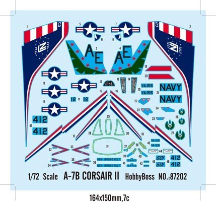 Hobby Boss 87202 A-7B CORSAIR II 1/72 – Bild 3