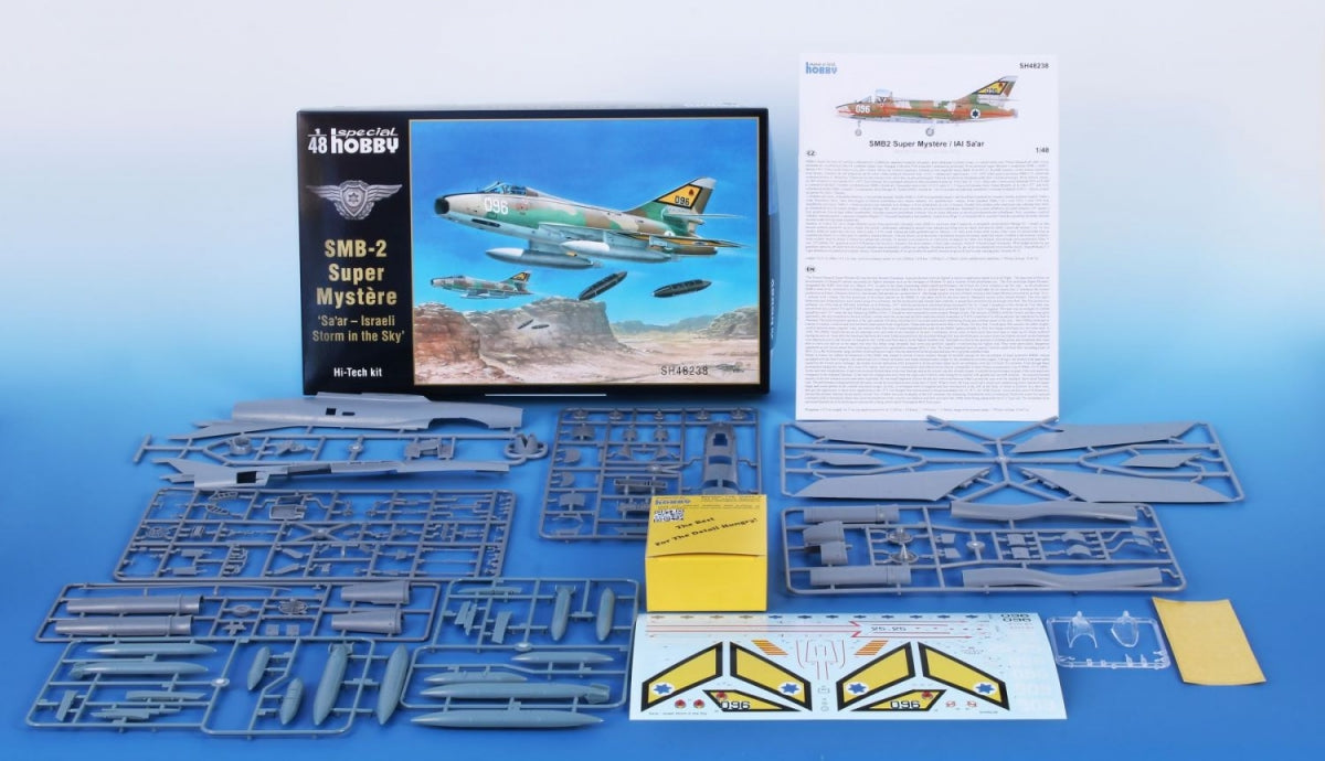 Special Hobby 48238B Dassault SMB-2 Super Mystere / Sa&amp;#39;ar - Israeli Storm in the Sky&amp;#39; (Kit+Book) 1/48 – immagine 2