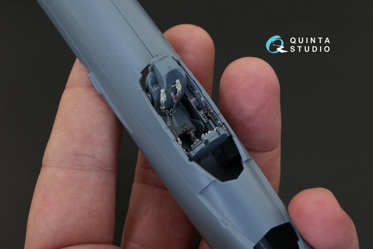 Quinta Studio QD48129 MiG-21PFM (grey color panels) 3D-Printed &amp;amp; coloured Interior on decal paper (for Eduard kit) 1/48 – Bild 7