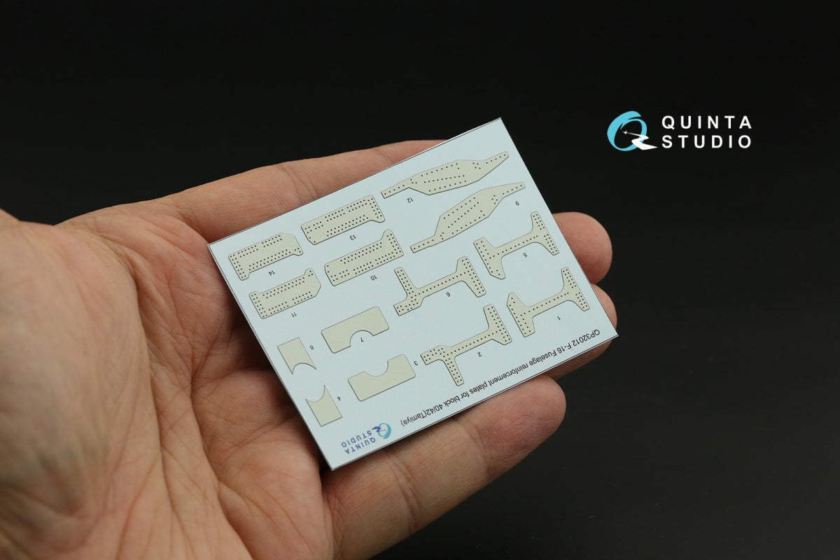 Quinta Studio QP32012 F-16 block 40/42 reinforcement plates (Tamiya) 1/32 – Bild 3