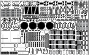 Pontos 23004F1 USS BB-61 Iowa 1944 Ensemble de détails (Pont en bois teinté teck) (1/200) – image 20