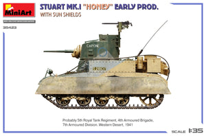 MiniArt 35423 Stuart Mk.I “Honey” Early Prod. w/Sun Shields 1/35 – immagine 4