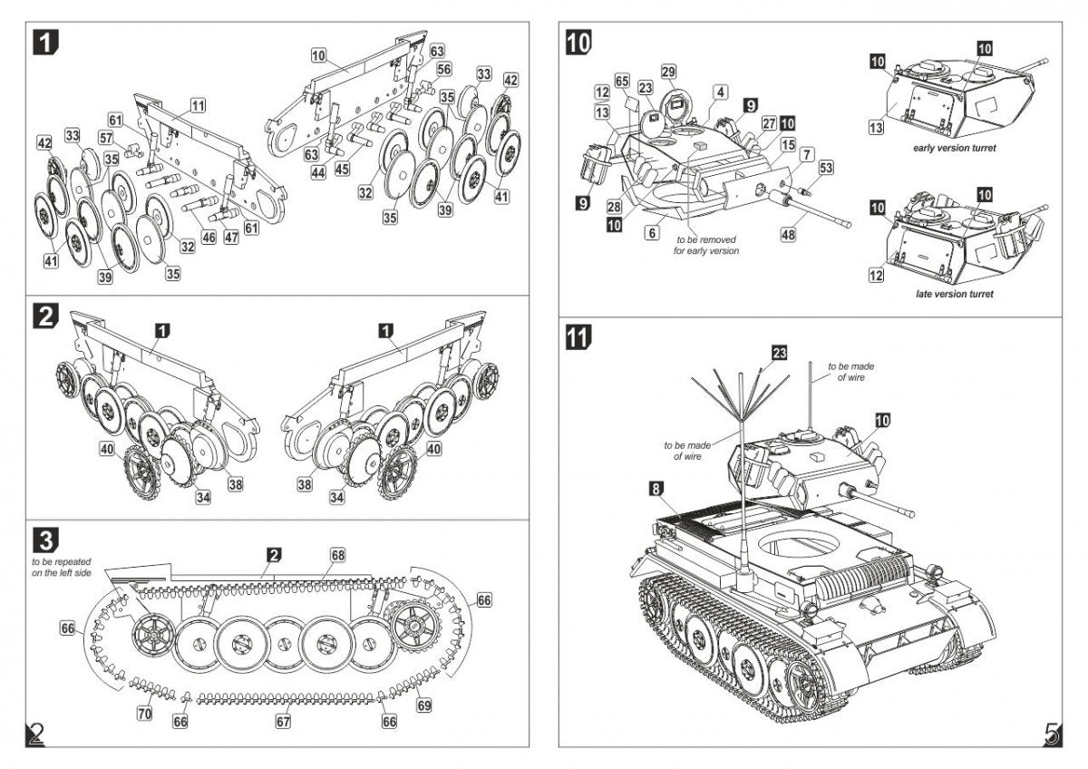 Armory Models 72203 Pz.Kpfw.II Ausf.L Luchs, German WWII Light Recon Tank 1/72 – Bild 6