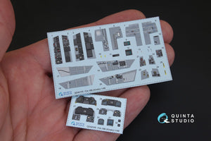 Quinta Studio QD48145 F/A-18B 3D-Printed &amp;amp; coloured Interior on decal paper (for Kinetic kit) 1/48 – Bild 2