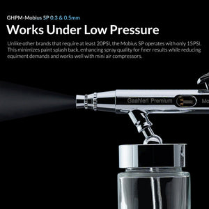 Gaahleri 43004 Premium Series GHPM-Mobius SP 0,3 &amp; 0,5 mm Airbrush