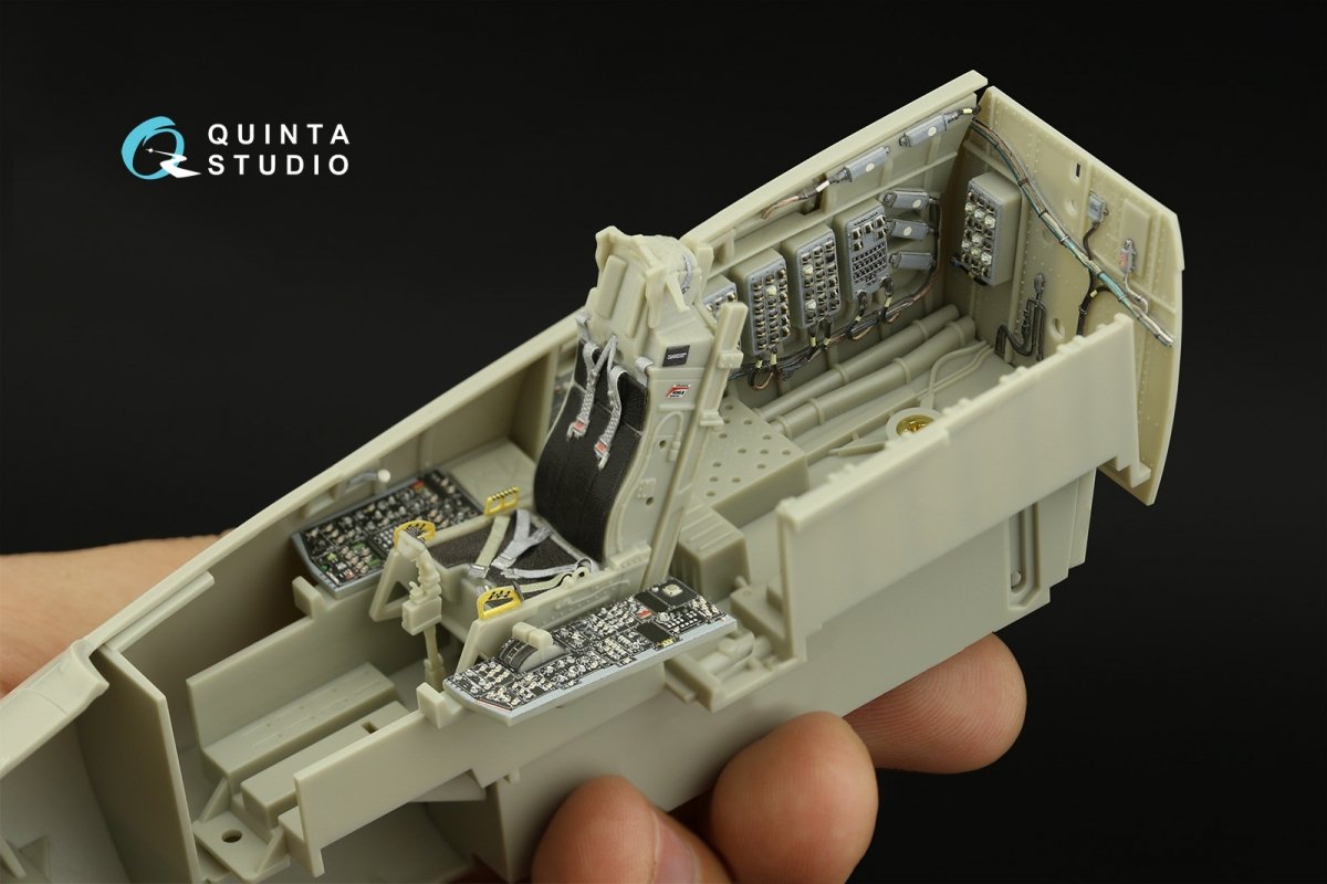 Quinta Studio QD32157 F-15C Late/F-15J late 3D-Printed &amp;amp; coloured Interior on decal paper (Tamiya) 1/32 – imagen 11