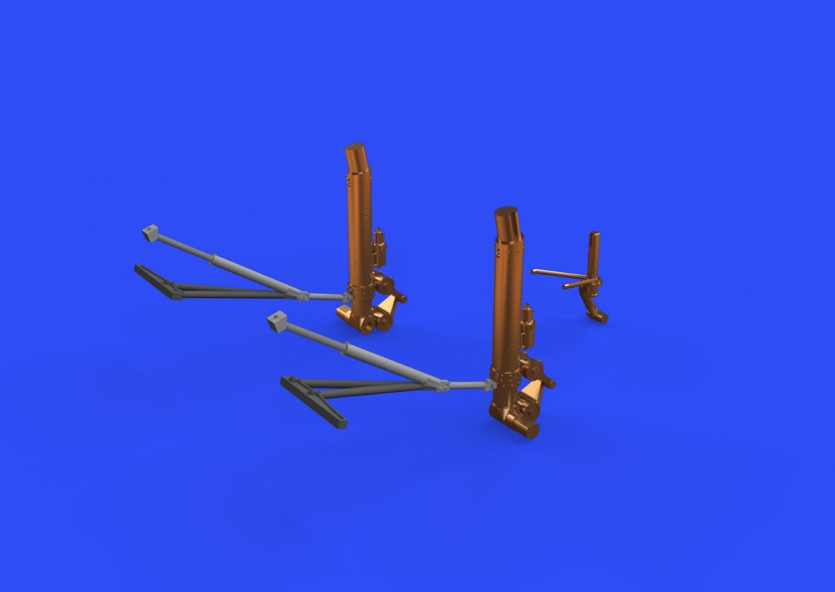 Eduard 648540 B-17G undercarriage legs BRONZE 1/48 HK MODELS – Bild 2