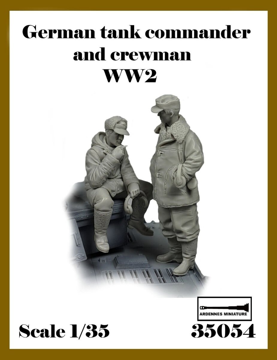 Ardennes Miniature 35054 German Tank Commander And Crewman WW2 1/35