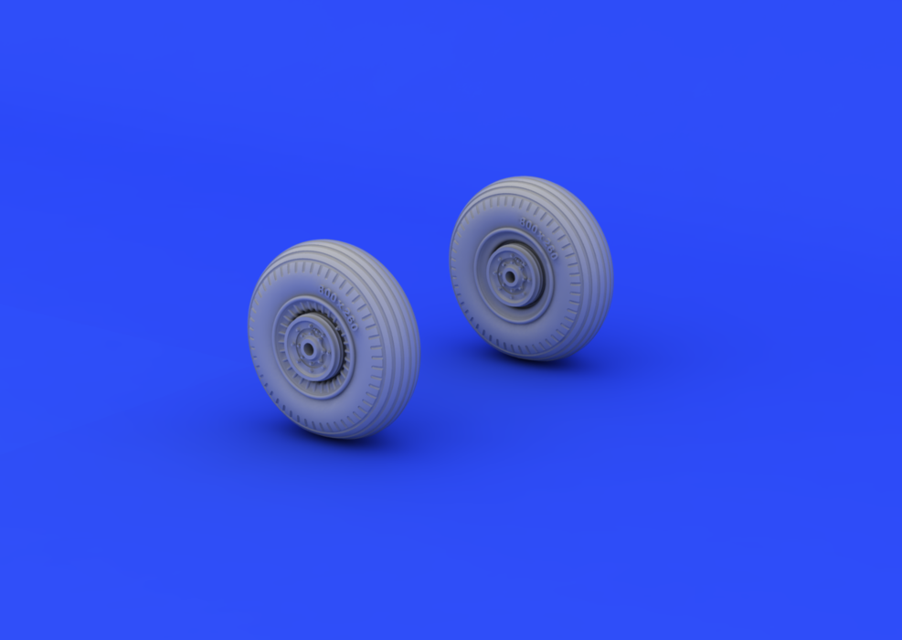 Eduard 672026 Il-2 wheels 1/72 (TAMIYA) – immagine 2