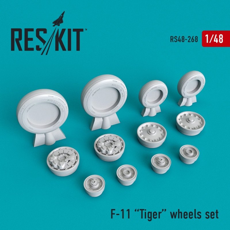 RESKIT RS48-0268 F-11 Tiger wheels set 1/48