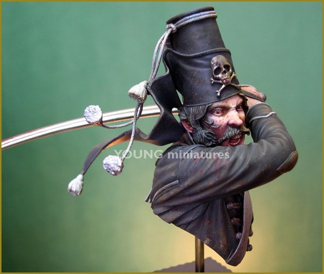 Young Miniatures YH1836 The DeathFrederick the Great&amp;#39;s 5th Hussars 1/10 – zdjęcie 2