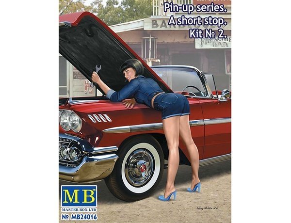Master Box 24016 Pin-up series. "A short stop". Kit No. 2 1/24