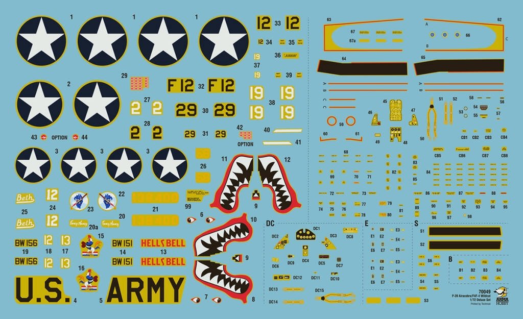 Arma Hobby 70049 Cactus Air Force F4F-4 Wildcat + P-400/P-39D Airacobra Deluxe Set 1/72 – Bild 2