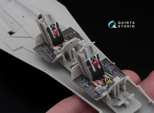 Intérieur imprimé en 3D et coloré sur papier décalcomanie Quinta Studio QD48046 F-16I (pour maquette Hasegawa) 1/48 – image 6