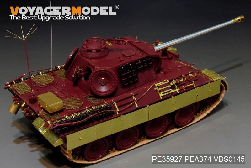 Maquette Voyager PE35927 Panther A allemand de la Seconde Guerre mondiale, version tardive, pour MENG TS-035, échelle 1/35  – image 7