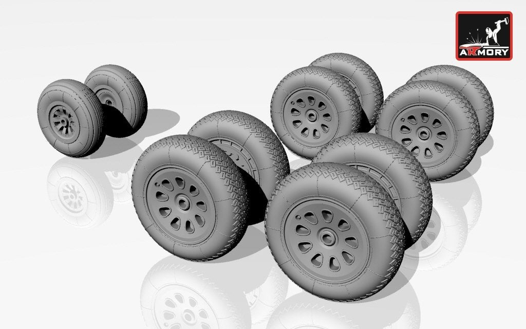 Armory Models AW72019 Antonov An-10 Cat / An-12 Cub wheels 1/72 – zdjęcie 3