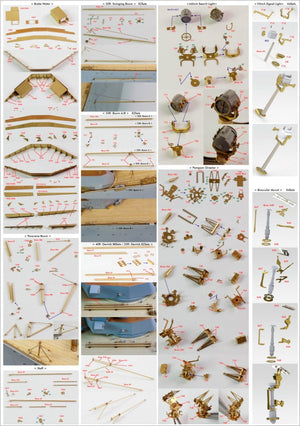Pontos 23007F1 HMS RODNEY 1942 Detail Up Set 1/200 – zdjęcie 9