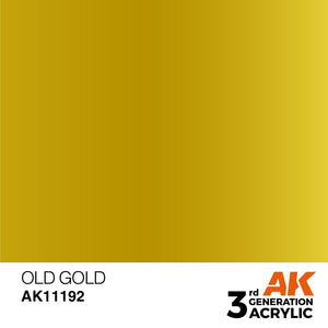 AK Interactive AK11192 OLD GOLD – METALLIC 17ml