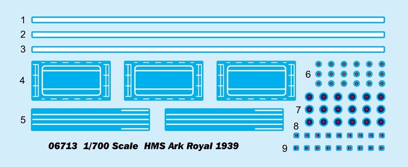 Trumpeter 06713 HMS Ark Royal 1939 1/700 – imagen 3