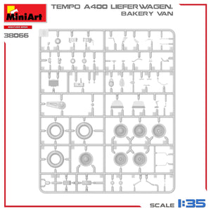 MiniArt 38066 TEMPO A400 LIEFERWAGEN. BAKERY VAN 1/35 – immagine 10